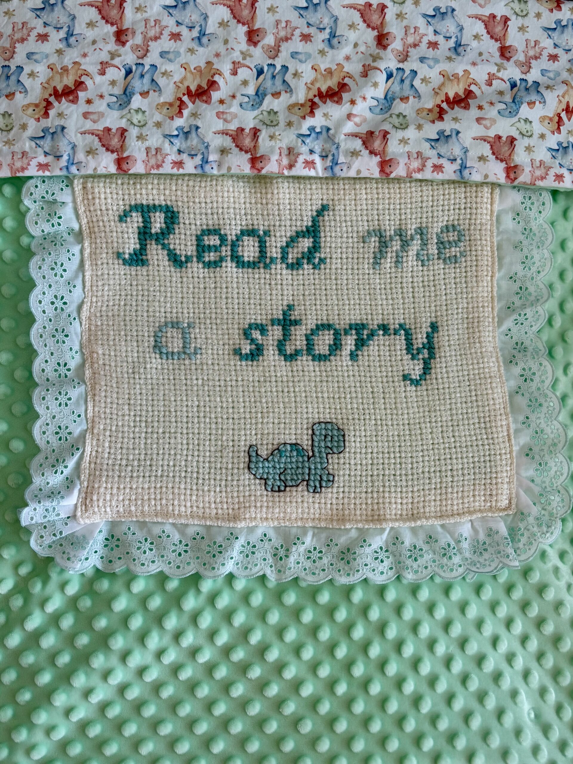 Spring/Summer Handmade Blanket - Dinosaur - Image 3