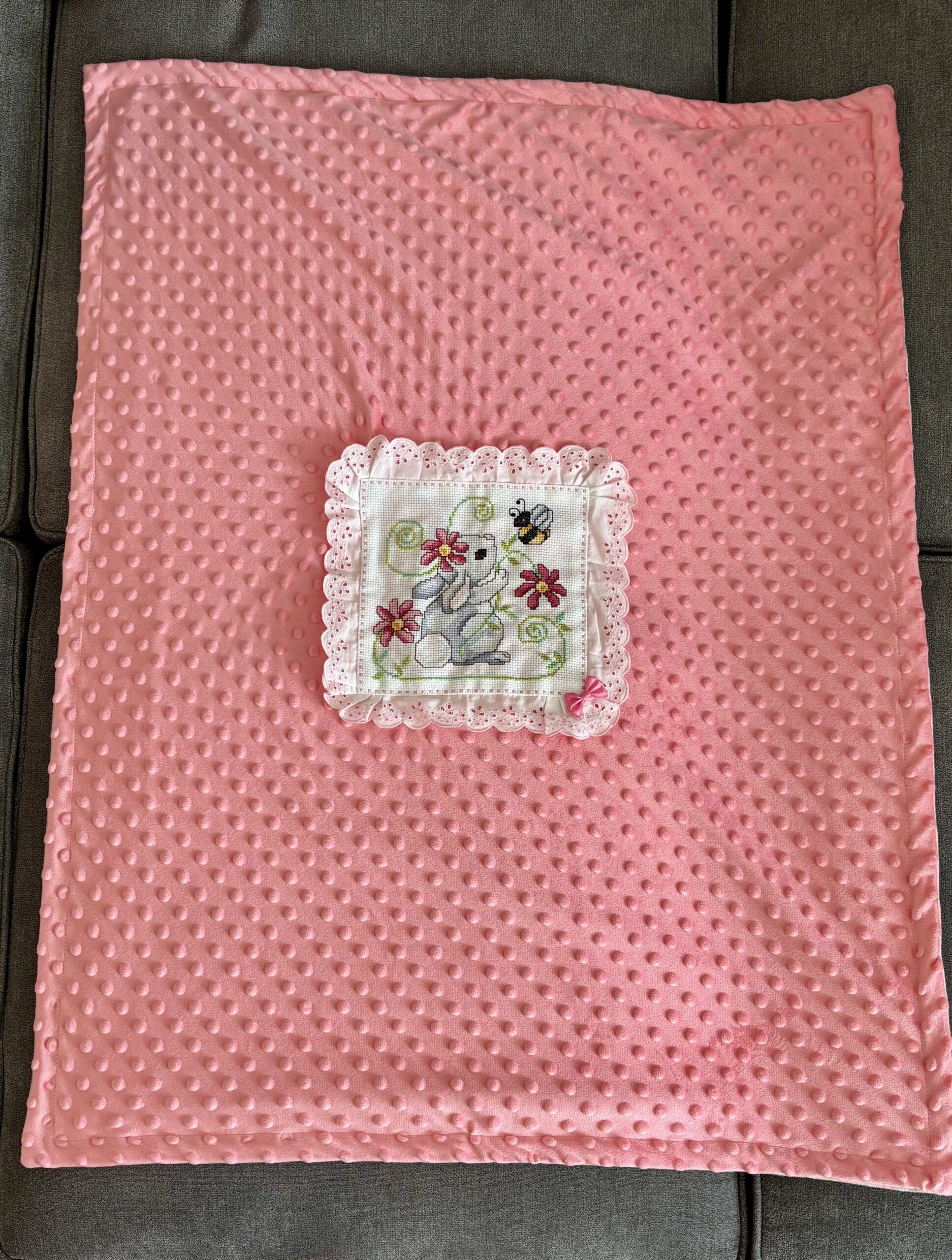 Spring/Summer Handmade Blanket - Bunny - Image 2