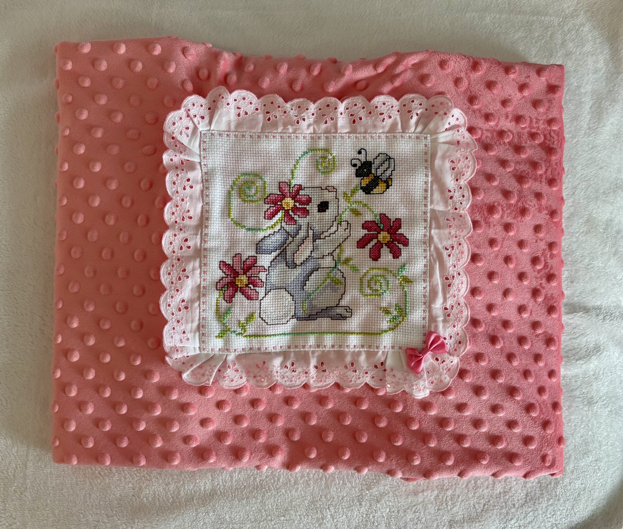 Spring/Summer Handmade Blanket - Bunny - Image 3